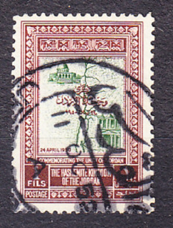 JORDÁNSKO 1952, Michel 242, razená. KRAJINY.