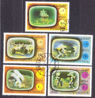 FUJEIRA 1972, Michel 890-892, razená séria. APOLLO 16.