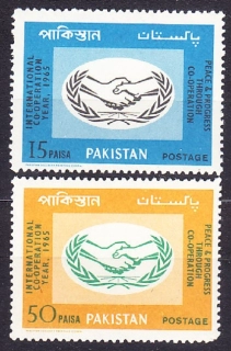 PAKISTAN 1965, Michel 217-218, ** čistá séria. OSN - 20. VÝROČIE.