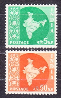 INDIA 1947, Michel 262, 270, * čisté. MAPA.