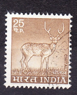 INDIA 1974, Michel 599, razená séria. ZVIERATÁ - JELEŇ ŠKVRNITÝ.