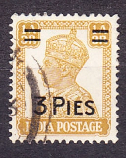 INDIA 1946, Michel 182, razená séria. KOLÓNIE. KRÁĽ GEORGE VI. - PRETLAČ.