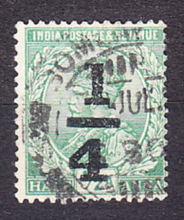INDIA 1922, Michel 95, razená séria. KOLÓNIE. KRÁĽ GEORGE V. - PRETLAČ.