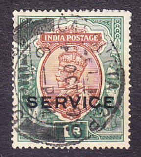 INDIA 1912, Michel 58, razená. KOLÓNIE. SLUŽOBNÉ. KRÁĽ GEORGE V.