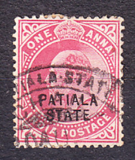 PATIALA 1903, Michel 32, razená. KOLÓNIE. KRÁĽ EDWARD VII.