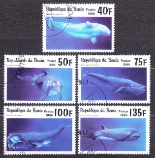 BENIN 1996, Michel 862-866, razené. VEĽRYBY.