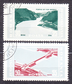 RUMUNSKO 1965, Michel 2403-2404, razená séria. PRIEHRADY.