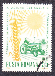 RUMUNSKO 1966, Michel 2484, razená séria. POĽNOHOSPODÁRSTVO.