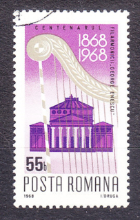 RUMUNSKO 1968, Michel 2713, razená séria. FILHARMONICKÝ ORCHESTER.