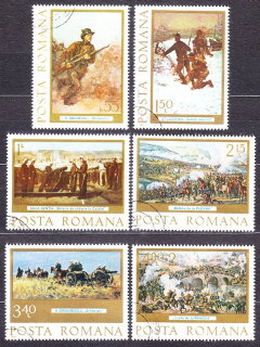 RUMUNSKO 1977, Michel 3425-3430, razená séria. MAĽBY - VOJENSKÉ.