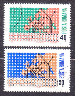 RUMUNSKO 1970, Michel 2833-2834, razená séria. INTEREUROPA.