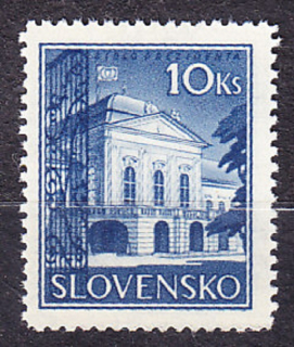 SLOVENSKÝ ŠTÁT 1940, Synek 46z, ** čistá séria. PREZIDENTSKÝ PALÁC.