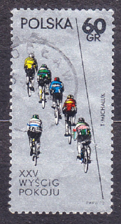 POĽSKO 1972, Michel 2158, razená séria. CYKLISTIKA - PRETEKY MIERU.