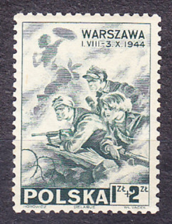 POĽSKO 1944, Michel A 379, ** čistá séria. VARŠAVSKÉ POVSTANIE.
