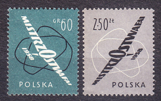 POĽSKO 1958, Michel 1058-1059, ** čistá séria. LIETADLÁ.