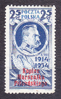 POĽSKO 1935, Michel 300, * čistá. POĽSKÉ LÉGIE - PRETLAČ.