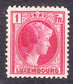 LUXEMBURSKO 1930, Michel 224, * čistá. VEĽKOVOJVODKYŇA CHARLOTTE.