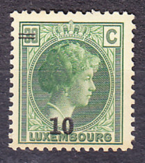 LUXEMBURSKO 1929, Michel 218, * čistá. VEĽKOVOJVODKYŇA CHARLOTTE - PRETLAČ.