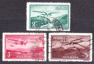 RUMUNSKO 1931, Michel 419-421, razené. LETECKÉ.
