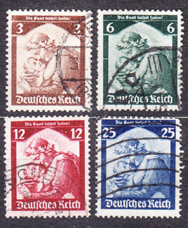DEUTSCHES REICH 1935, Michel 565-568, razená séria. MATKA A DIEŤA.