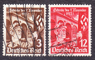DEUTSCHES REICH 1935, Michel 598-599, razená séria. POCHOD V MNÍCHOVE.