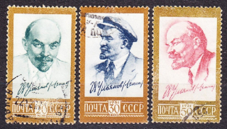 ZSSR 1961, Michel 2484-2486, razená séria. V. I. LENIN.