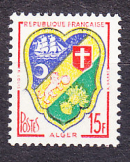 FRANCÚZSKO 1959, Michel 1239, ** čistá séria. ERBY MIEST.