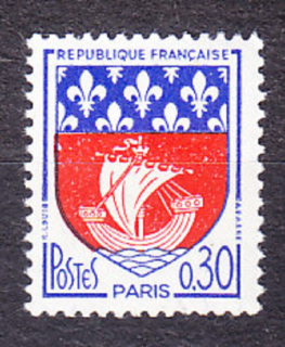 FRANCÚZSKO 1965, Michel 1496, ** čistá séria. ERBY MIEST.