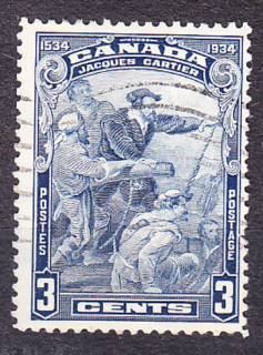 KANADA 1934, Michel 175, razená séria. KOLÓNIE. J. CARTIER - VYLODENIE.