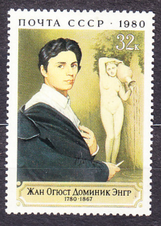 ZSSR 1980, Michel 4987, razená séria. MALIAR J. INGRES.