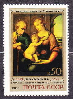 ZSSR 1983, Michel 5255, razená séria. MAĽBY - RAFFAEL.