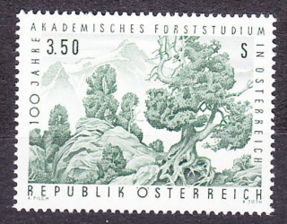 RAKÚSKO 1967, Michel 1251, ** čistá séria. LESNÍCKA AKADÉMIA.