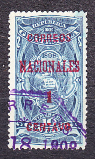 GUATEMALA 1898, Michel 85, razená. PRETLAČ.