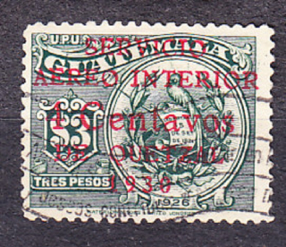 GUATEMALA 1930, Michel 252, razená. ERB - PRETLAČ.