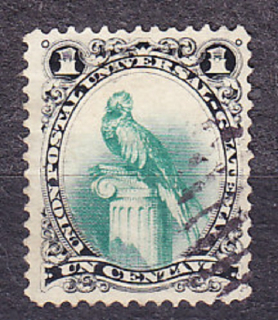 GUATEMALA 1881, Michel 21, razená. VTÁK QUETZAL.