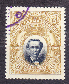 GUATEMALA 1910, Michel 135, razená séria. PREZIDENT M. GRANADOS.