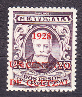 GUATEMALA 1928, Michel 219, * čistá. POLITIK L. MONTÚFAR - PRETLAČ.