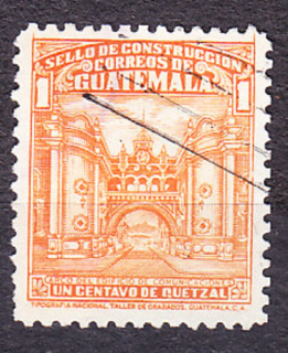 GUATEMALA 1943, Michel 17, razená séria. DOPLATNÉ. MINISTERSTVO DOPRAVY.