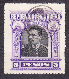 HONDURAS 1891, Michel 45, razená. PREZIDENT LUIS BOGRÁN.