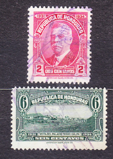 HONDURAS 1931, Michel 285, 287, razené. OSOBNOSTI, KRAJINY.