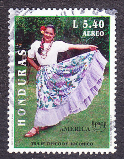 HONDURAS 1997, Michel 1323, razená. ĽUDOVÉ KROJE.
