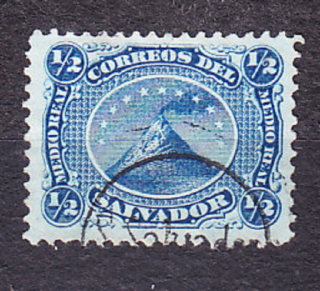 SALVADOR 1873, Michel 1, razená. SOPKA.