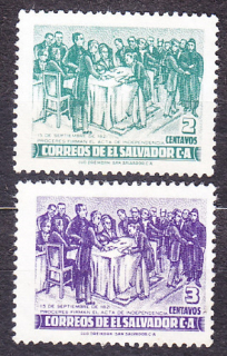 SALVADOR 1953, Michel 704-705, čisté bez lepu. NEZÁVISLOSŤ.