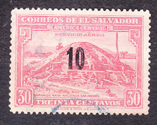 SALVADOR 1949, Michel 655, razená séria. KRAJINY - PRETLAČ.