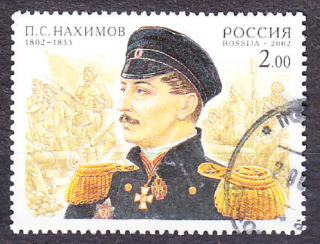 RUSKO 2002, Michel 988, razená séria. ADMIRÁL P. NACHIMOV.