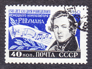 ZSSR 1960, Michel 2344, razená séria. SKLADATEĽ R. SCHUMANN.