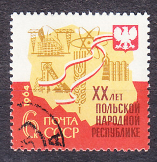 ZSSR 1964, Michel 2931, razená séria. POĽSKÁ ĽUDOVÁ REPUBLIKA.
