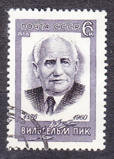 ZSSR 1966, Michel 3231, razená séria. PREZIDENT NDR W. PIECK.