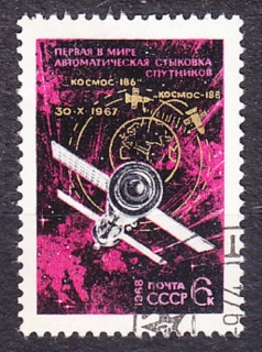 ZSSR 1968, Michel 3477, razená séria. VÝSKUM VESMÍRU.