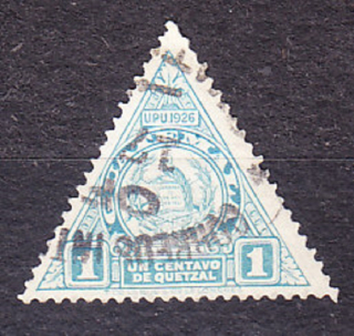 GUATEMALA 1929, Michel 6, razená. SLUŽOBNÉ. ERB.